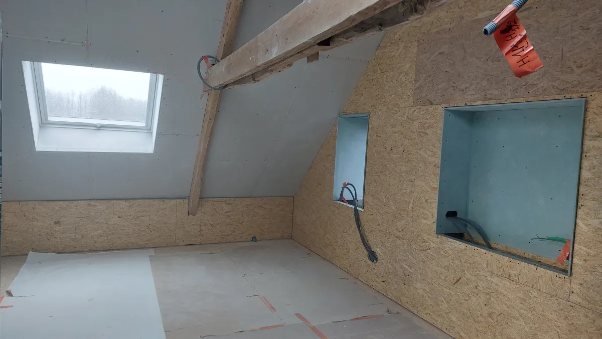 Zolder Tim tijdens: Gyproc en elektriciteit